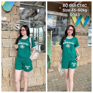 Set bộ đùi thun cotton in số 88 phong cách thể thao Khánh La