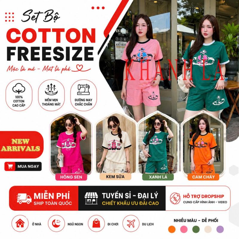 Nguồn hàng sỉ đồ bộ nữ